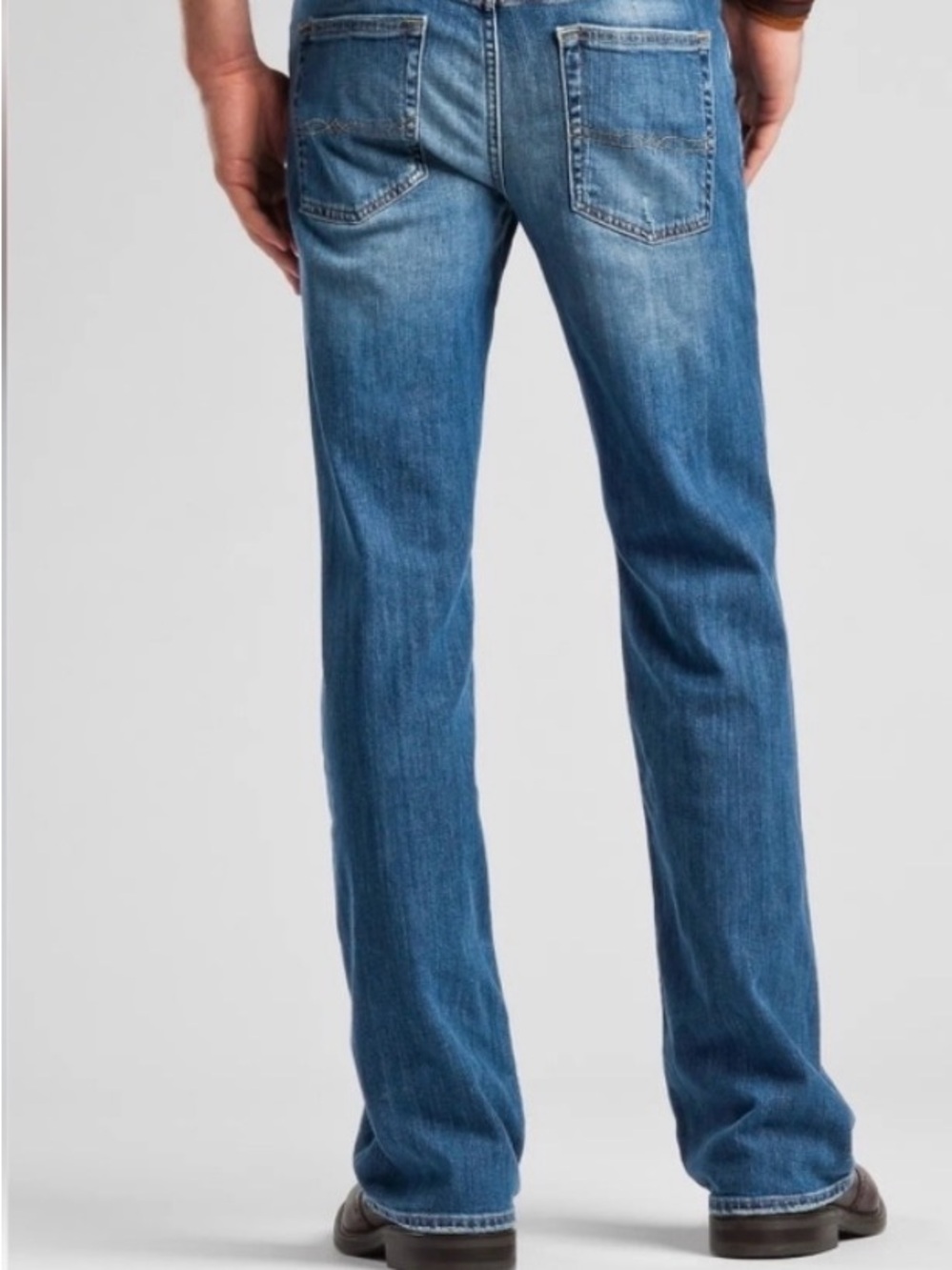 Lucky Men's 361 Medium Wash Classic Straight Fit Blue Jeans 32x32